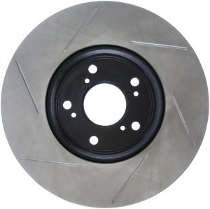 Honda Accord Brake Rotor (1) - Front Left - Stoptech - Slotted Sport - Black - `13-`20