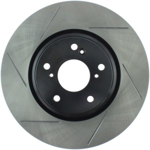 Honda Accord Brake Rotor (1) - Front Right - Stoptech - Sport Slotted - Black - `16-`17