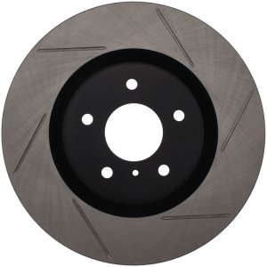 Infiniti G35 Brake Rotor (1) - Front Left - Stoptech - Slotted - Black E-Coated - `03-`04 Infiniti G35 Brake Rotor (1) - Front Left - Stoptech - Slotted - Black E-Coated - `03-`04