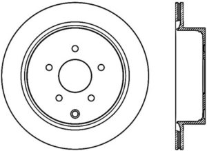 Infiniti FX35 Brake Rotor (1) - Rear Right - Stoptech - Sport Slotted Cryo - Black - `03-`12