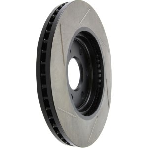 Nissan Frontier Brake Rotor (1) - Front Left - Stoptech - Slotted - Black - `05-`09