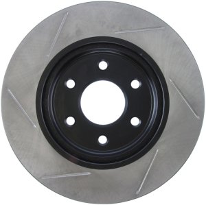 Nissan Frontier Brake Rotor (1) - Front Left - Stoptech - Slotted - Black - `05-`09