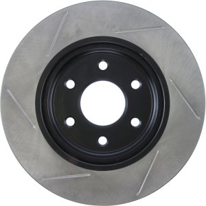 Nissan Frontier Brake Rotor (1) - Front Left - Stoptech - Slotted - Black - `05-`09