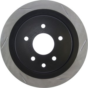 Infiniti M45 Brake Rotor (1) - Rear Left - Stoptech - Slotted - Black - `06-`10