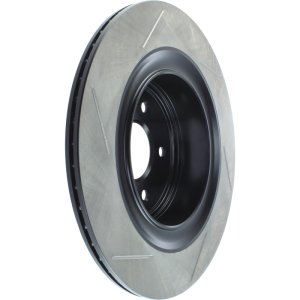 Infiniti Q60 Brake Rotor (1) - Rear Left - Stoptech - Slotted Sport - Black - `14-`16