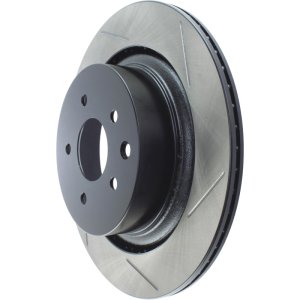 Infiniti Q60 Brake Rotor (1) - Rear Left - Stoptech - Slotted Sport - Black - `14-`16