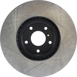 Infiniti G35 Brake Rotor (1) - Front Left - Stoptech - Slotted Sport - Black E-Coated - `07-`08
