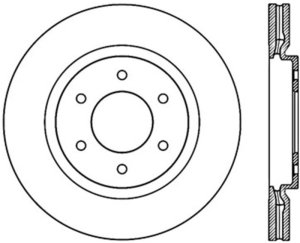 Nissan Armada Brake Rotor (1) - Front Right - Stoptech - Slotted Cryo - Black - `08-`18 Nissan Armada Brake Rotor (1) - Front Right - Stoptech - Slotted Cryo - Black - `08-`18
