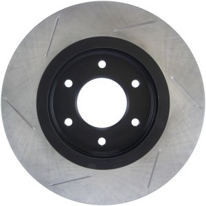Infiniti QX4 Brake Rotor (1) - Front Left - Stoptech - Slotted Sport - Black - `08-`09
