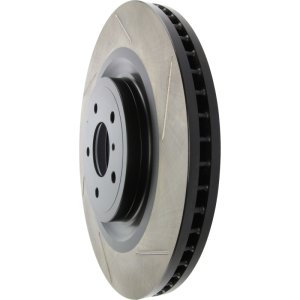 Infiniti Q70 Brake Rotor (1) - Front Left - Stoptech - SportStop Slotted, Black E-Coated - Black - `14-`19