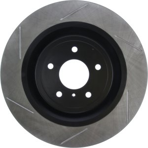 Infiniti FX50 Brake Rotor (1) - Front Right - Stoptech - Slotted Sport - Black - `09-`13 Infiniti FX50 Brake Rotor (1) - Front Right - Stoptech - Slotted Sport - Black - `09-`13