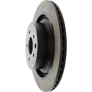 Nissan 350Z Brake Rotor (1) - Rear Left - Stoptech - Slotted Sport - Black - 2009