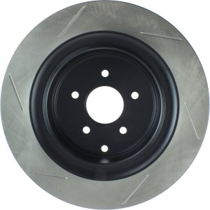 Infiniti M37 Brake Rotor (1) - Rear Left - Stoptech - Slotted Sport - Black - `11-`13