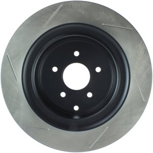 Infiniti M37 Brake Rotor (1) - Rear Left - Stoptech - Slotted Sport - Black - `11-`13