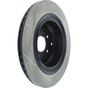 Infiniti QX70 Brake Rotor (1) - Rear Left - Stoptech - Slotted Sport - Black - 2014