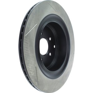 Infiniti QX70 Brake Rotor (1) - Rear Right - Stoptech - Slotted Sport - Black - 2014