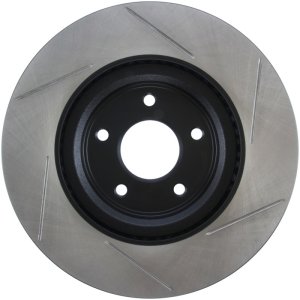 Nissan Pathfinder Brake Rotor (1) - Front Right - Stoptech - Slotted Sport Rotors - Black - `13-`19