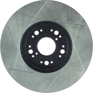 Lexus GS300 Brake Rotor (1) - Front Left - Stoptech - Slotted Sport - Black - `93-`05