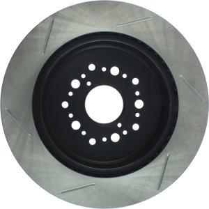 Lexus LS400 Brake Rotor (1) - Rear Left - Stoptech - Slotted - Black - `95-`00