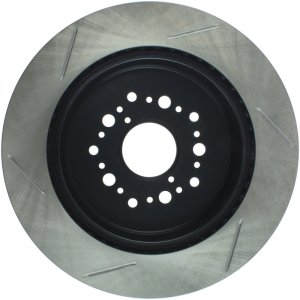 Lexus SC400 Brake Rotor (1) - Rear Left - Stoptech - Slotted - Black - `92-`00