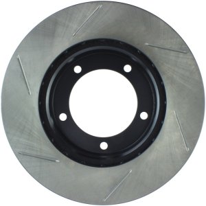 Lexus LX470 Brake Rotor (1) - Front Left - Stoptech - Slotted Sport - Black - `98-`07