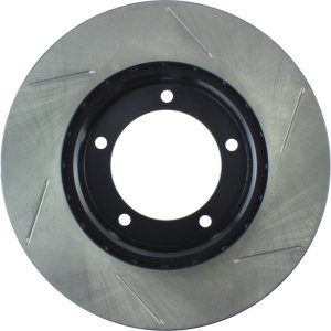 Toyota Land Cruiser Brake Rotor (1) - Front Right - Stoptech - Slotted Sport - Black - `98-`07