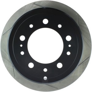 Lexus LX470 Brake Rotor (1) - Rear Left - Stoptech - Slotted Sport - Black E-Coated - `98-`07
