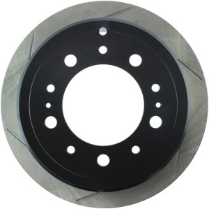 Lexus LX470 Brake Rotors (1) - Rear Right - Stoptech - Slotted Sport - Black - `98-`07