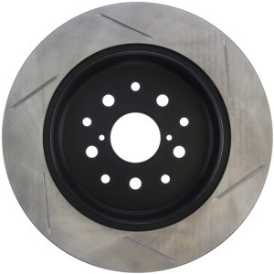 Lexus GS300 Brake Rotor (1) - Rear Right - Stoptech - Slotted Sport - Black - `98-`05