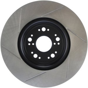 Lexus LS400 Brake Rotor (1) - Front Left - Stoptech - Slotted - Black - `95-`00