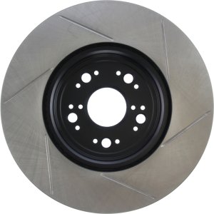 Lexus LS400 Brake Rotor (1) - Right Front - Stoptech - Slotted Sport - Black - `95-`00