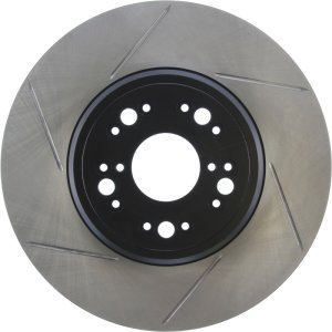 Lexus LS430 Brake Rotor (1) - Right Front - Stoptech - Slotted Sport - Black - `95-`00