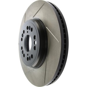 Lexus LS460 Brake Rotor (1) - Right Front - Stoptech - Slotted Sport - Black - `95-`00