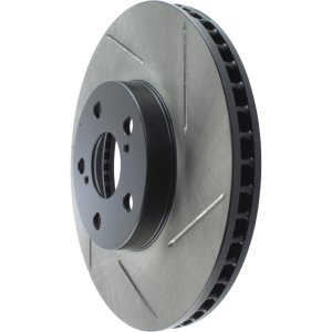 Scion tC Brake Rotor (1) - Front Left - Stoptech - Slotted Sport - Black - `05-`10