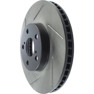 Scion tC Brake Rotor (1) - Front Right - Stoptech - Slotted Sport - Black - `05-`10