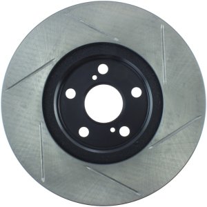 Scion tC Brake Rotor (1) - Front Right - Stoptech - Slotted Sport - Black - `05-`10