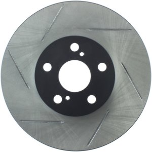 Scion tC Brake Rotor (1) - Front Right - Stoptech - Slotted Sport - Black - `05-`10