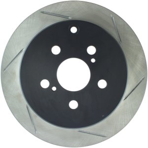 Scion tC Brake Rotor (1) - Rear Left - Stoptech - Slotted Sport - Black - `05-`10