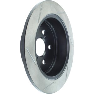 Toyota Matrix Brake Rotor (1) - Rear Left - Stoptech - Slotted Sport - Black - `03-`07