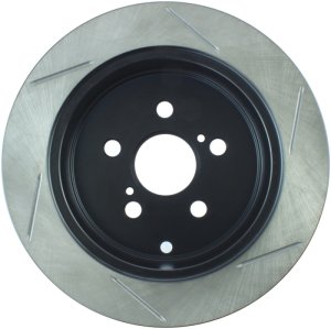 Toyota Matrix Brake Rotor (1) - Rear Right - Stoptech - Slotted Sport - Black - `03-`07