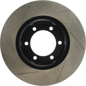 Toyota Tundra Brake Rotor (1) - Front Left - Stoptech - Slotted - Black - `00-`06