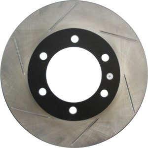 Toyota Sequoia Brake Rotor (1) - Front Right - Stoptech - Slotted Sport - Black - `01-`07