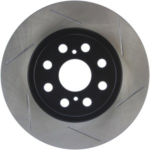 Toyota MR2 Spyder Brake Rotor (1) - Rear Left - Stoptech - Slotted Sport Rotors - Black E-Coated - `00-`05