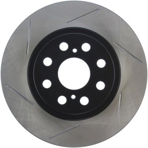 Toyota MR2 Spyder Brake Rotor (1) - Right Rear - Stoptech - Slotted Sport - Black - `00-`05