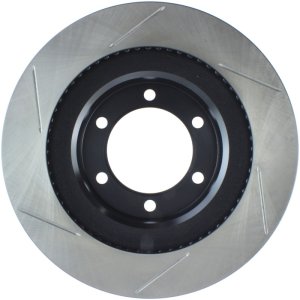 Toyota 4Runner Brake Rotor (1) - Front Left - Stoptech - Slotted - Black - `03-`09