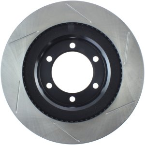 Toyota 4Runner Brake Rotors (2) - Front Right - Stoptech - Slotted Sport - Black - `03-`09
