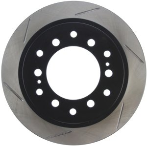 Lexus GX470 Brake Rotor (1) - Rear Right - Stoptech - Slotted Sport - Black - `03-`09