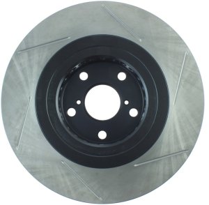 Lexus IS300 Brake Rotor (1) - Right Front - Stoptech - Sport Slotted - Black - `16-`19