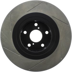 Lexus GS430 Brake Rotor (1) - Front Left - Stoptech - Slotted Sport - Black - `06-`07