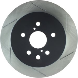 Lexus GS300 Brake Rotor (1) - Rear Left - Stoptech - Slotted Sport - Black - 2006